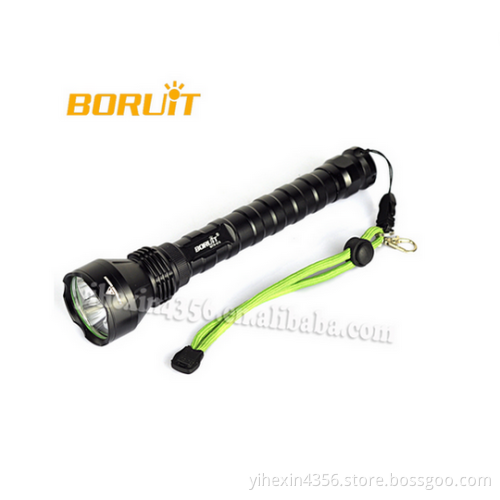 Boruit High Bright 4000 lumens 3T6 Emergency Portable Tactical Torch Flashlight